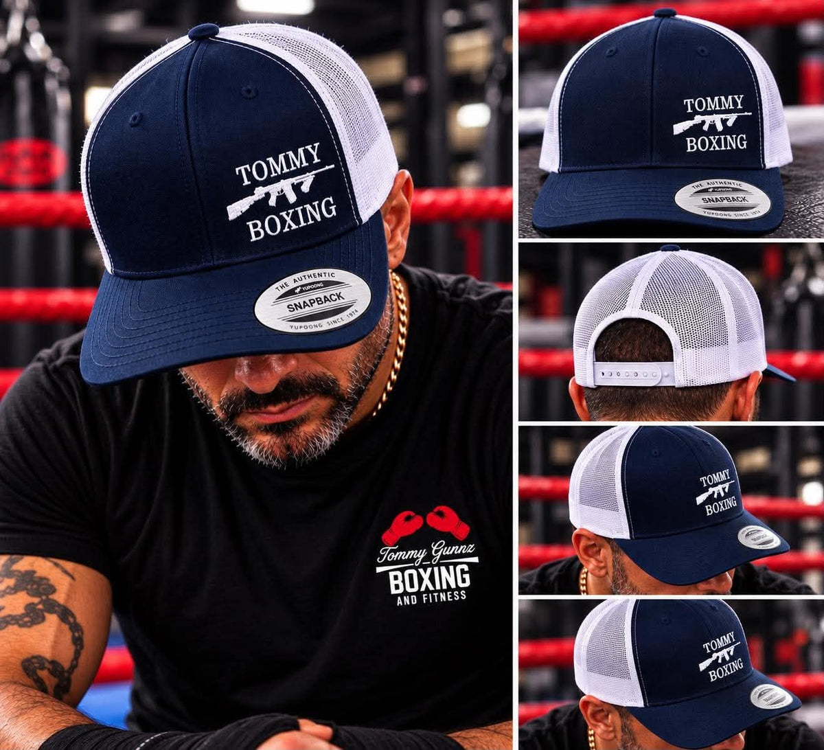 Tommy Gunnz Boxing Classic Trucker Cap with Premium Mesh Panels